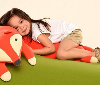 Yogibo Roll Mate 3.5 Foot Body Pillow for Kids (Fox)