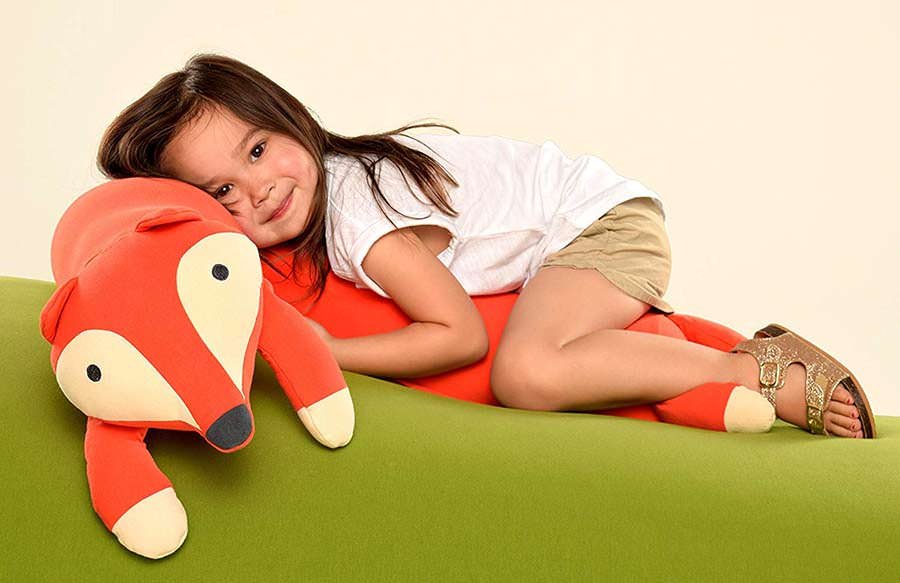 Yogibo Roll Mate 3.5 Foot Body Pillow for Kids (Fox)
