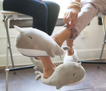 Adorable Unicorn Narwhale Heated Slippers