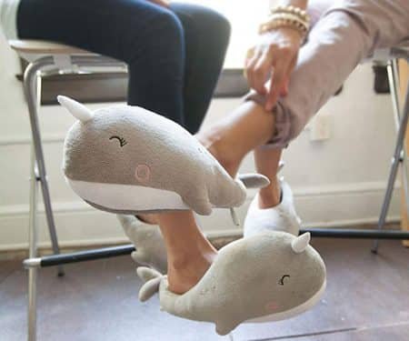 Adorable Unicorn Narwhale Heated Slippers