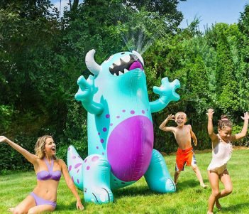 BigMouth Inc. Ginormous Inflatable Cute Monster Yard Summer Sprinkler