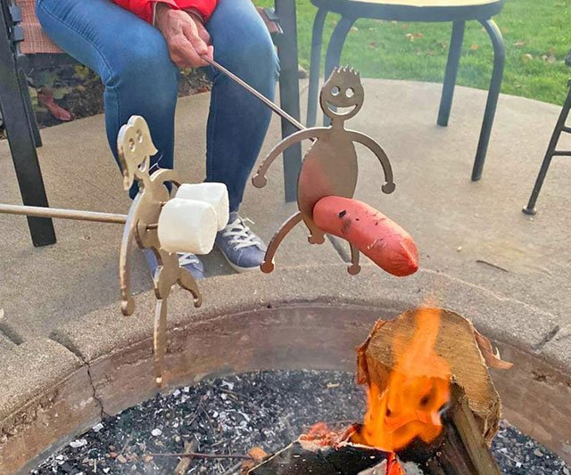 Hilarious Hot Dog & Marshmallow Roasting Sticks